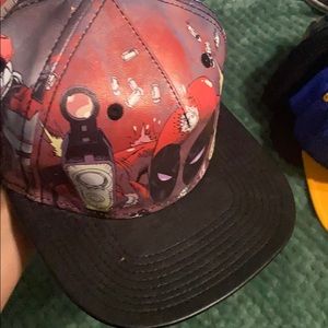 All leather Deadpool hat